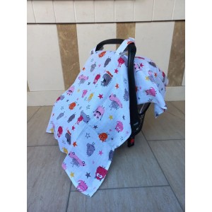 Müslin Puset Örtüsü, %100 Organik Pamuk