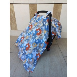 Müslin Puset Örtüsü, %100 Organik Pamuk