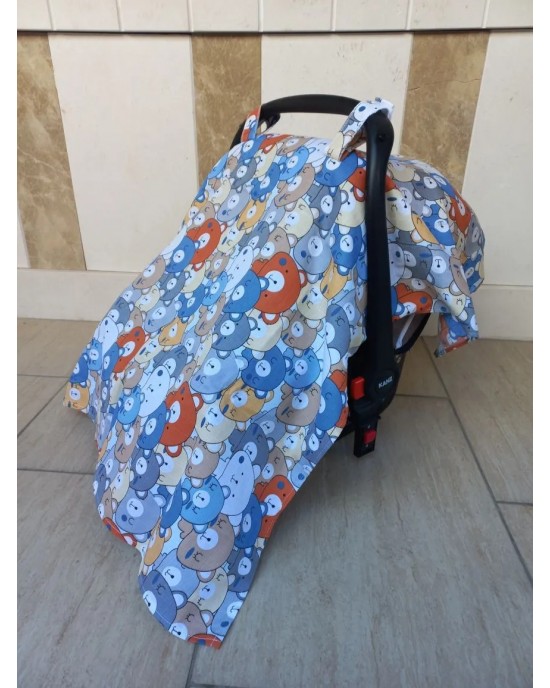 Müslin Puset Örtüsü, %100 Organik Pamuk